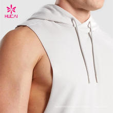 Men Hoodies Tank Top Sleeveless Muscle Gym Sport Slim Vest